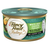 Fancy Feast Medleys white meat chicken Tuscany pack of 24 cans, ready to serve.