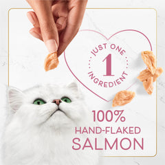 Steam-baked salmon pieces with a soft, not-too-dry bite