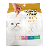 Fancy Feast Purely Natural variety pack front view with 10-count pouches for daily rewards