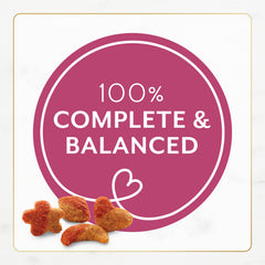 Fancy Feast Purina Filet Mignon lightly coated baked morsels deliver a crisp mouthfeel.