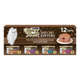 Fancy Feast Savory Centers chicken pate with gravy center, inviting texture for a satisfying cat meal.