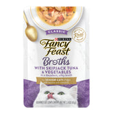 Fancy Feast Senior Broths tuna pieces in silky broth add moisture and flavor