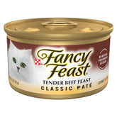 Fancy Feast Tender Beef Feast Pate in bowl with smooth texture for easy feeding.