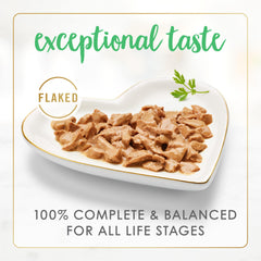 Fancy Feast 24-pack display highlights convenient serving for busy households.