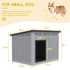 Fancyango dog house removable floor simplifies cleaning and maintenance.