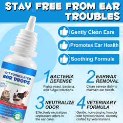 Fanshi 1% hydrocortisone comfort drops soothe itchy ears.