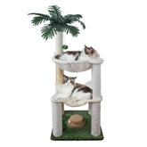 Fantasreen cat tree 40-inch base offers sturdy stability for safe climbing.