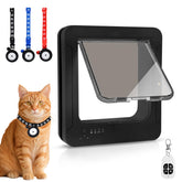 Fantspati smart cat door front view, compact design for interior and exterior use.