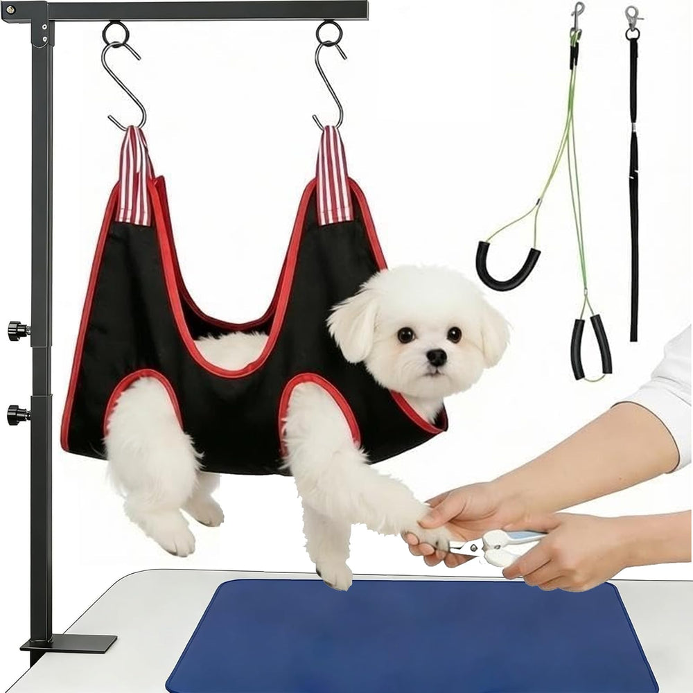 FANXSVL dog grooming arm clamp ensures secure table attachment and stability.