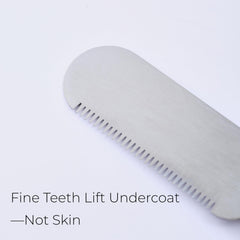 FAQQI rounded stainless teeth glide gently through fur
