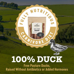 Open Farm Hounds Duck Strips bag ready for dog treats