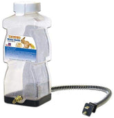 Farm Innovators HRB-20 rabbit bottle keeps water from freezing outdoors.