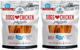 Farmland Traditions chicken jerky pack-2 bags shown for training rewards