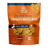 Farmland Traditions Chicken & Waffle Bites closeup showcases savory protein flavor for training rewards.