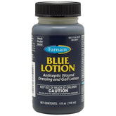 Farnam Blue Lotion bottle pour for quick antiseptic application