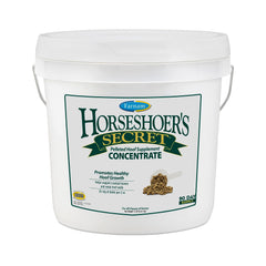 Farnam Horseshoer’s Secret hoof supplement bottle ready to feed.