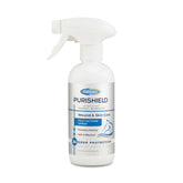 Farnam Purishield Fast-Acting Spray bottle shown for quick wound cleansing and protection.