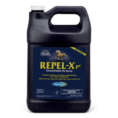 Farnam Repel-X pe fly spray concentrate bottle and label for easy dilution.