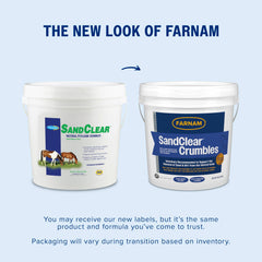 Farnam SandClear Crumbles in a bowl, easily served to horses