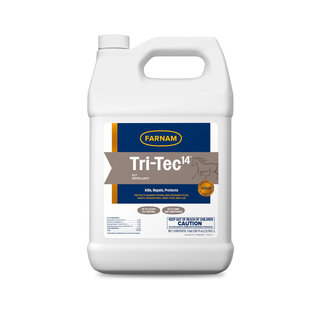 Farnam Tri-Tec 14 bottle pour shows easy dispensing for quick reapplication