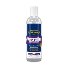 Farnam Vetrolin Instant Detangler bottle showing fast detangling for smooth mane