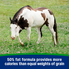 Farnam Weight Builder 50% fat formula provides concentrated calories