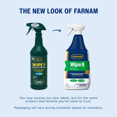 Farnam Wipe II on brushed coat shows even coverage and shine.