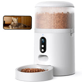 Faroro automatic cat feeder camera front view for remote pet monitoring
