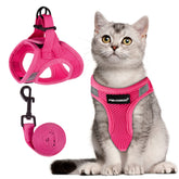 FAYOGOO cat harness with escape-proof 360-wrap for secure walks.