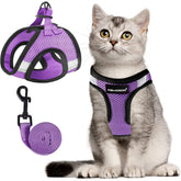 FAYOGOO cat harness escape-proof design for secure outdoor walks
