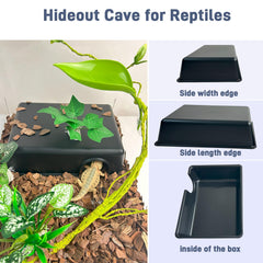 FCALIVV smooth-edge cave: injury-free design for reptile hides