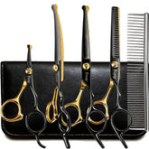 Fcysy dog grooming scissors kit case keeps tools organized for at-home grooming