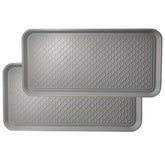 FDGARDEN boot tray 2-pack with raised rim catches spills.