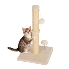 FDW 22-Inch cat scratching post base offers stable support for energetic kittens.