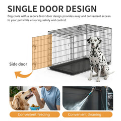 FDW sturdy metal frame ensuring long-lasting durability and pet security.