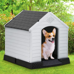 FDW Dog House ventilation holes promote airflow for a cooler summer interior
