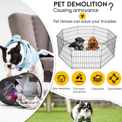 FDW dog pen with anti-rust epoxy coating withstands weather and daily use