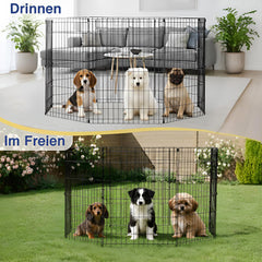 FDW epoxy-coated dog pen resists rust and weathering for long-lasting use