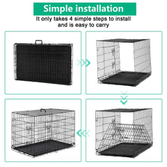 FDW crate with removable ABS tray for quick cleaning and containment.