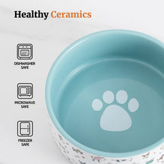 FE FUN ELEMENTS ceramic bowl with blue interior for daily water