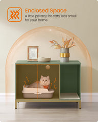 Feandrea cat house side table doubles as a discreet washroom surface.