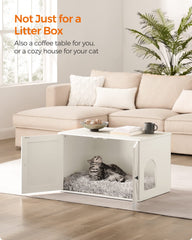 Feandrea interior with divider demonstrates private litter space.