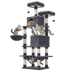 Feandrea cat tree 66-inch tall provides a high perch for active cats.