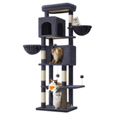 Feandrea 69-inch cat tree viewing platform offers a high perch for curious cats.