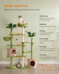 Feandrea cat tree cat caves provide den like privacy and enrichment
