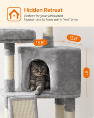 Feandrea Cat Tree multi-level design with varied perches.