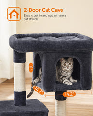 Feandrea Cat Tree scratching posts encourage natural scratching