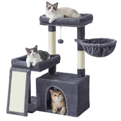 Feandrea cat tree with scratching posts for durable multi-cat play.