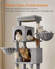 Feandrea cat tree snug hammock for soft, comfortable naps