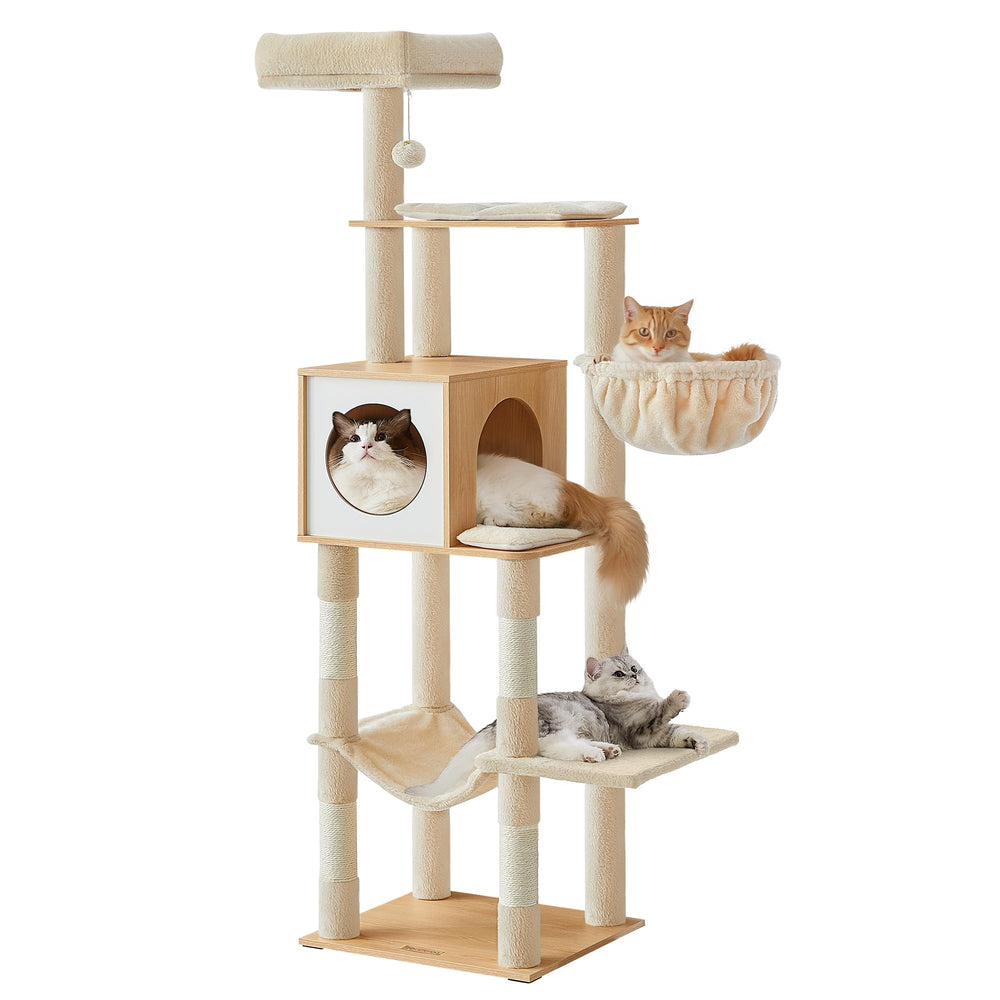 Feandrea cat tree top perch offering a comfy lookout and relaxation nook